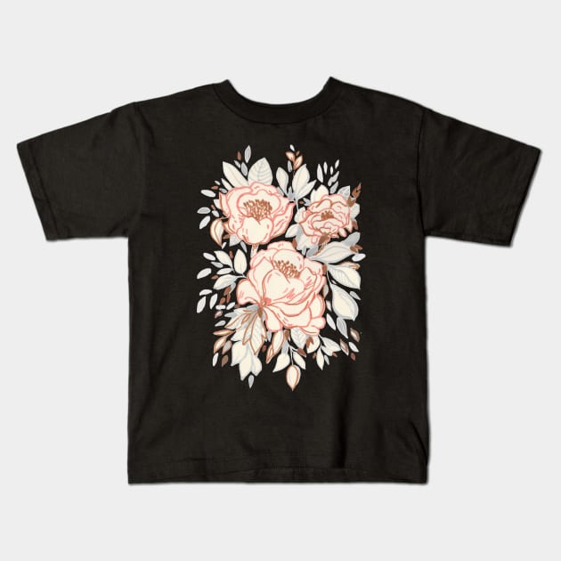 AUTUMN FLORA Kids T-Shirt by NikaMartinez